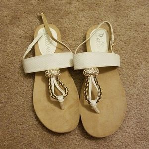 White Jewelled Sandals